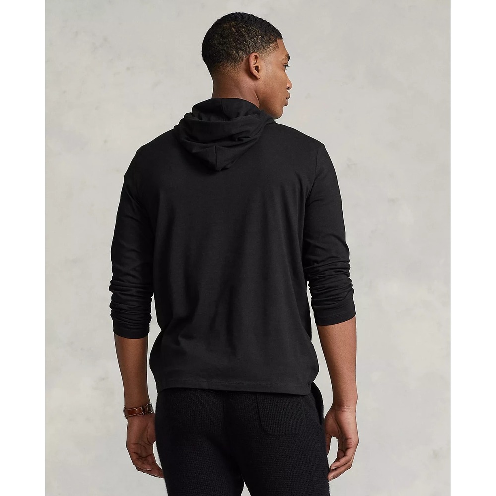 POLO RALPH LAUREN SZ MED HOODED T-SHIRT~BLACK~NWT - Picture 2 of 2